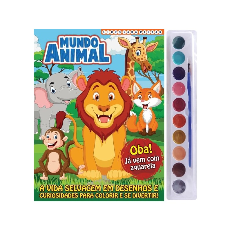 MUNDO ANIMAL LIVRO PARA PINTAR