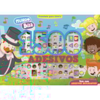 MUNDO BITA PRANCHETA PARA COLORIR COM 1500 ADESIVOS