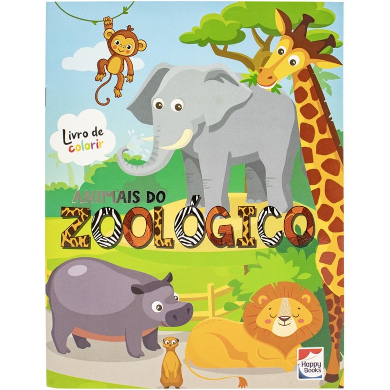 MUNDO DA FANTASIA: ANIMAIS DO ZOOLÓGICO PARA COLORIR