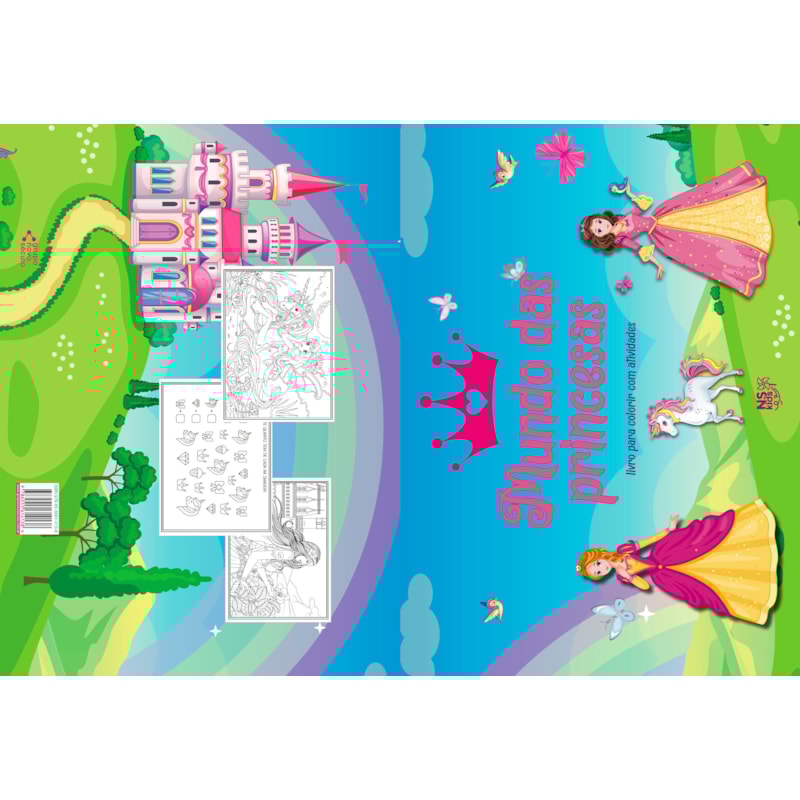 MUNDO DAS PRINCESAS - PARA COLORIR COM ATIVIDADES