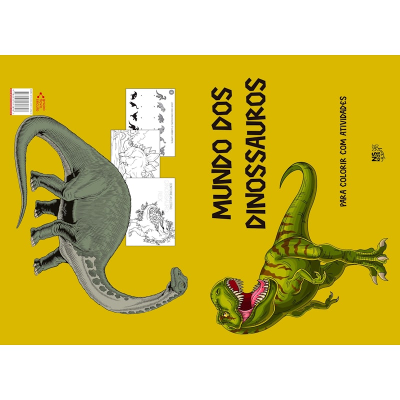 MUNDO DOS DINOSSAUROS - PARA COLORIR COM ATIVIDADES