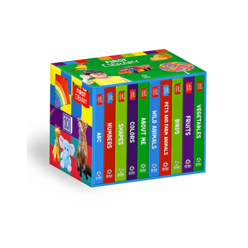 MY FIRST LIBRARY VOL. 1 - 10 LITTLE BOOKS | BOX COM 10 LIVRINHOS EM INGLÊS