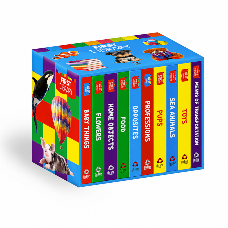 MY FIRST LIBRARY VOL. 2 - 10 LITTLE BOOKS | BOX COM 10 LIVRINHOS EM INGLÊS