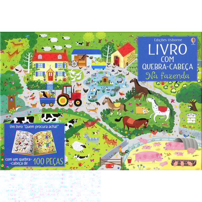 NA FAZENDA: LIVRO COM QUEBRA-CABEÇA