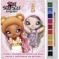 NA! NA! NA! SURPRISE LIVRO PARA PINTAR COM AQUARELA
