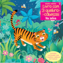 NA SELVA: LIVRO COM 3 QUEBRA-CABEÇAS