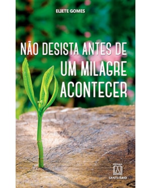 NÃO DESISTA ANTES DE UM MILAGRE ACONTECER 