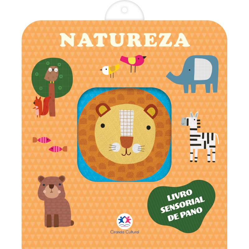 NATUREZA - LIVRO SENSORIAL DE PANO PARA BEBÊS