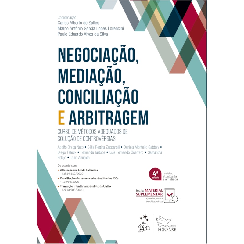 NEGOCIAÇÃO, MEDIAÇÃO, CONCILIAÇÃO E ARBITRAGEM