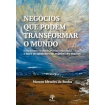 NEGÓCIOS QUE PODEM TRANSFORMAR O MUNDO: NOVO MODELO DE PLANEJAMENTO EMPRESARIAL