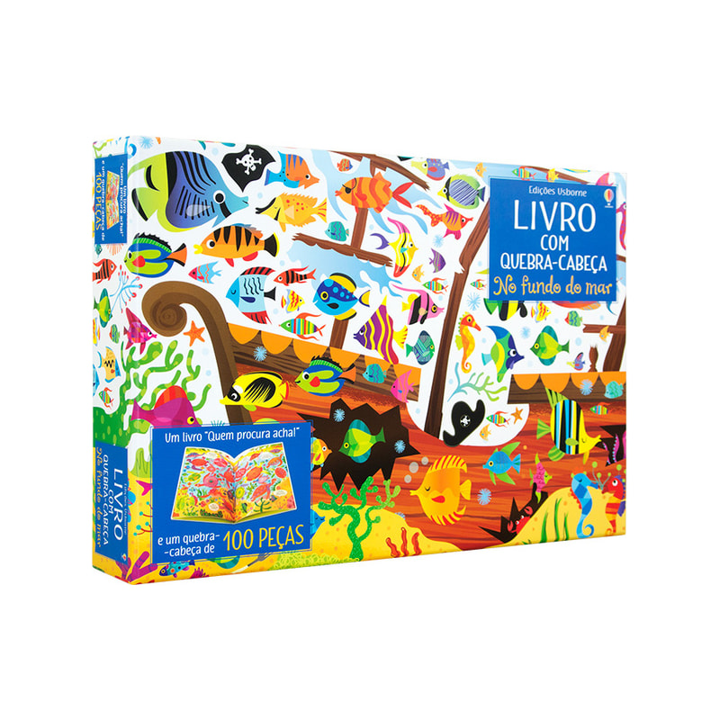 NO FUNDO DO MAR: LIVRO COM QUEBRA-CABEÇA