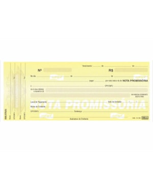 NOTA PROMISSÓRIA C/ 50 FOLHAS 147 X 63MM