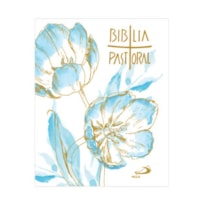 NOVA BIBLIA PASTORAL BOLSO FLORAL AZUL