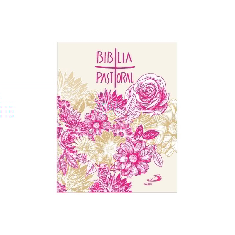 NOVA BIBLIA PASTORAL BOLSO FLORAL ROSA