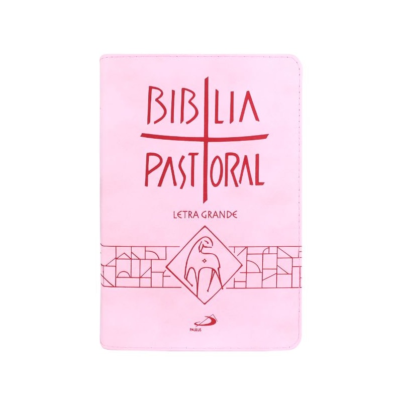 NOVA BIBLIA PASTORAL LG MEDIA ZIPER ROSA