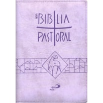 NOVA BIBLIA PASTORAL MEDIA ZIPER LILAS