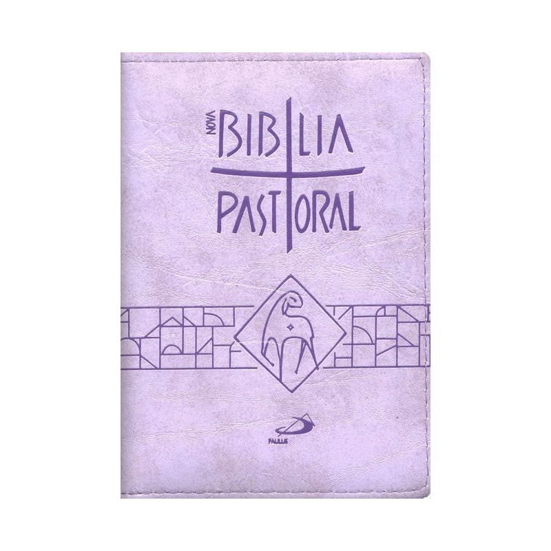 NOVA BIBLIA PASTORAL MEDIA ZIPER LILAS
