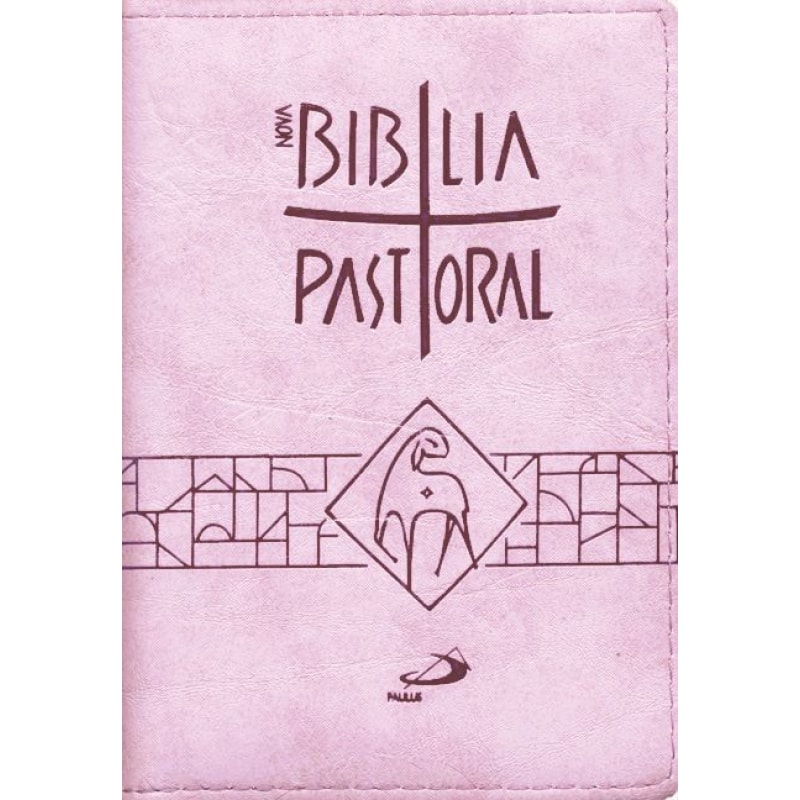 NOVA BIBLIA PASTORAL MEDIA ZIPER ROSA
