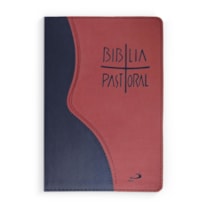
NOVA BIBLIA PASTORAL MEDIA ZIPER VINHO E AZUL EDICAO LIMITADA