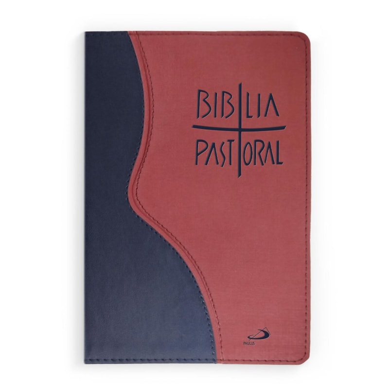 
NOVA BIBLIA PASTORAL MEDIA ZIPER VINHO E AZUL EDICAO LIMITADA