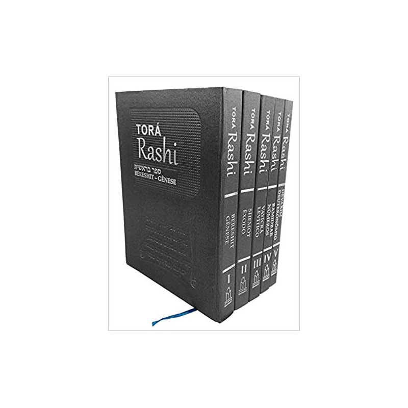 NOVA COLEÇÃO TORA RASHI - 5 VOLUMES