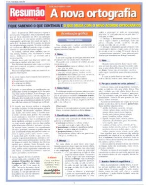 NOVA ORTOGRAFIA, A - RESUMAO - 1