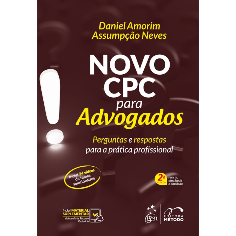 NOVO CPC PARA ADVOGADOS - 2ª EDIÇÃO 2018