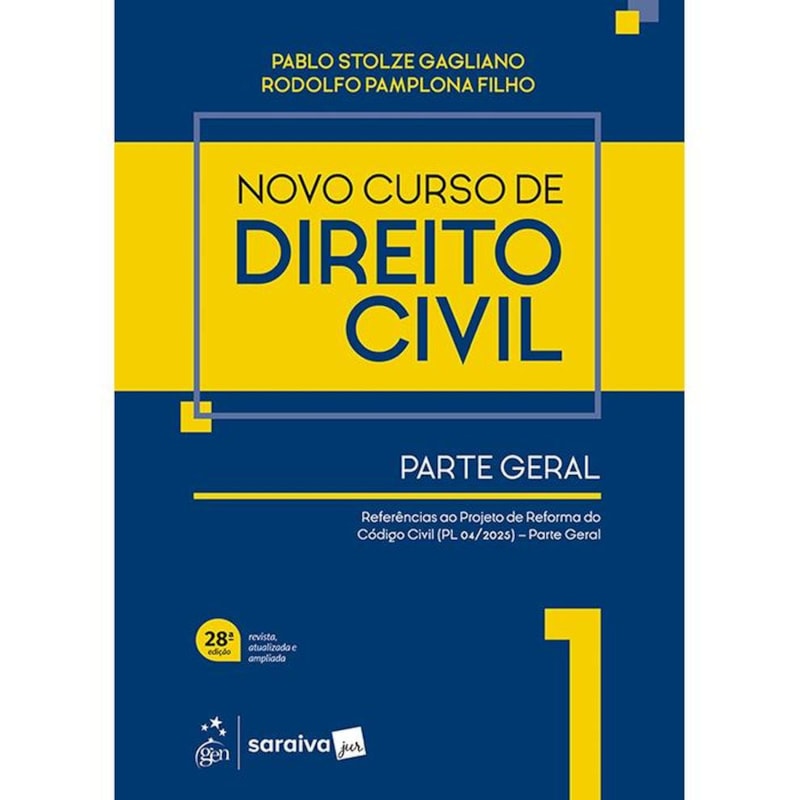 NOVO CURSO DE DIREITO CIVIL - PARTE GERAL VOL. 1 - 28ª EDIÇÃO 2026
