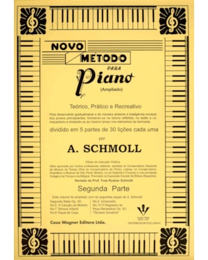 NOVO MÉTODO PARA PIANO - 2ª PARTE: TEÓRICO, PRÁTICO E RECREATIVO
