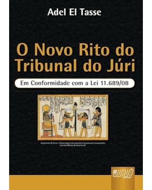 NOVO RITO DO TRIBUNAL DO JÚRI, O - EM CONFORMIDADE COM A LEI 11.689/2008