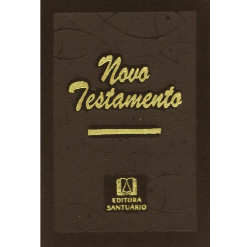 NOVO TESTAMENTO - BOLSO ZÍPER - MARROM