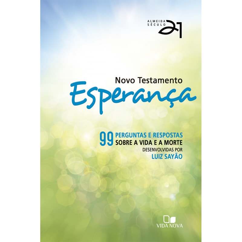 Novo testamento esperança - almeida século 21 - capa verde