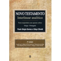 NOVO TESTAMENTO INTERLINEAR ANALITICO - GREGO PORTUGUES - 1ª