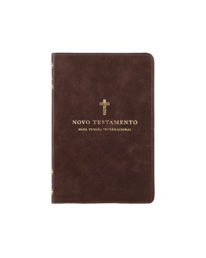 NOVO TESTAMENTO NVI, CAPA LUXO, CRUZ MARROM, LEITURA PERFEITA