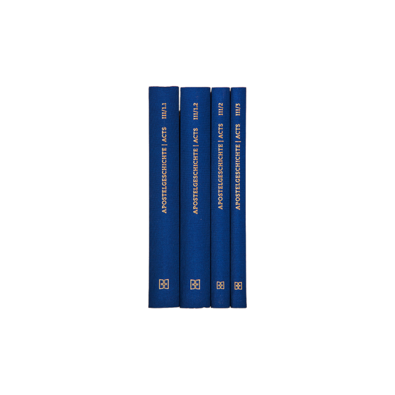 NOVUM TESTAMENTUM GRAECUM (EDITIO CRITICA MAIOR). III. DIE APOSTELGESCHICHTE / THE ACTS OF THE APOSTLES (OBRA COMPLETA)