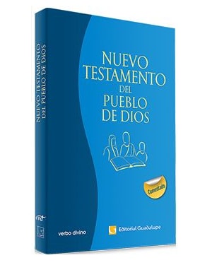 NUEVO TESTAMENTO DEL PUEBLO DE DIOS - EDICIÓN COMENTADA - RÚSTICA AZUL IMPRESIÓN UNA TINTA
