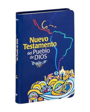 NUEVO TESTAMENTO DEL PUEBLO DE DIOS - EDICIÓN COMENTADA (SÍMIL PIEL MAPA AMÉRICA, IMPRESIÓN BITONO)