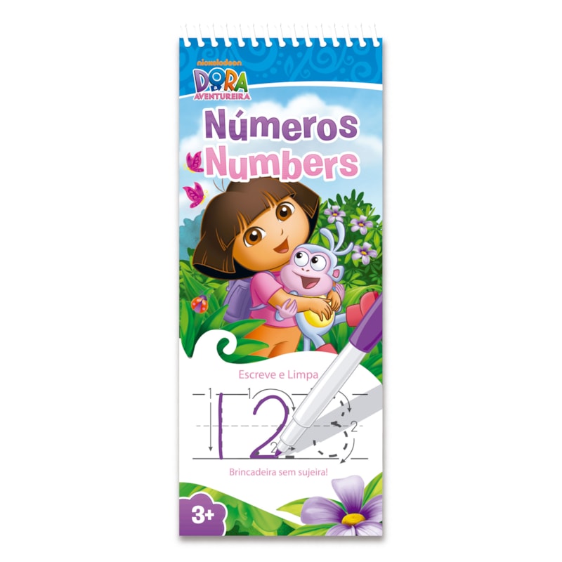 NÚMEROS - ESCREVE E LIMPA - DORA AVENTUREIRA