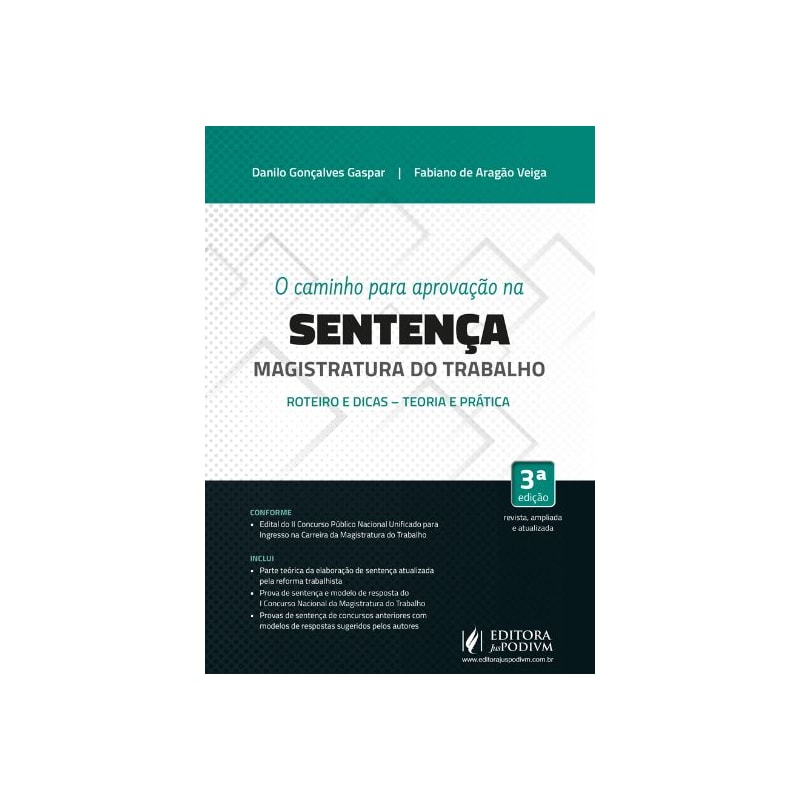 O CAMINHO PARA APROVAÇÃO NA SENTENÇA - MAGISTRATURA DO TRABALHO
