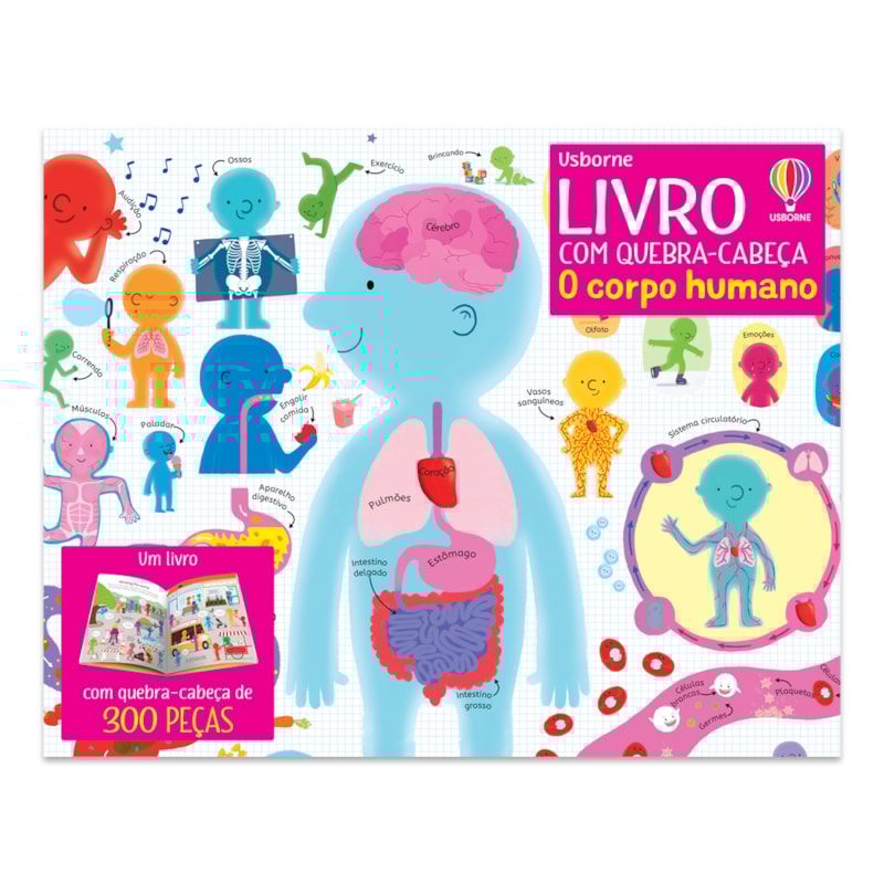 O CORPO HUMANO: LIVRO COM QUEBRA-CABEÇA