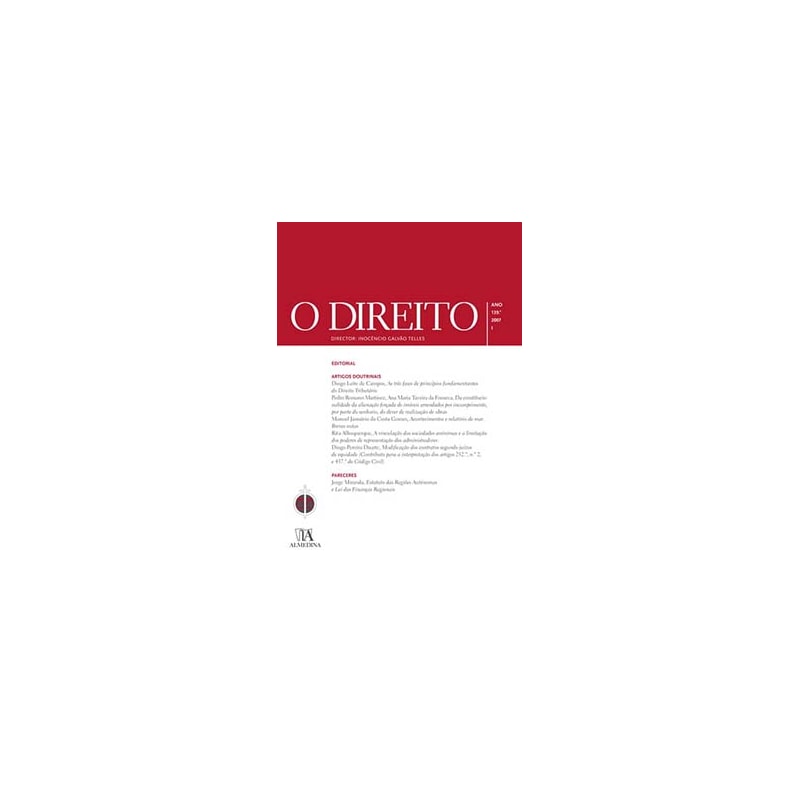 O direito: ano 139.º, 2007
