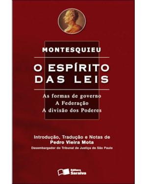 O ESPÍRITO DAS LEIS - 9ª EDIÇÃO 2008: AS FORMAS DE GOVERNO: A FEDERAÇÃO: A DIVISÃO DOS PODERES