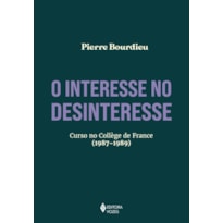 O INTERESSE NO DESINTERESSE: CURSO NO COLLÈGE DE FRANCE (1987-1989)