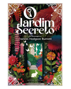 O JARDIM SECRETO - EDIÇÃO DE LUXO: CAPA DURA; FITILHO; RESERVA DE VERNIZ; TRILATERAL VERDE E CABECEADO BRANCO