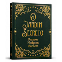 O JARDIM SECRETO - EDIÇÃO ESPECIAL DE LUXO ALMOFADADA COM BORDAS DOURADAS E FITILHO