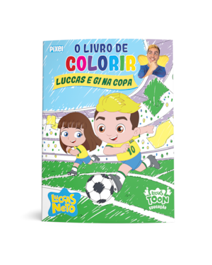 O LIVRO DE COLORIR LUCCAS E GI NA COPA