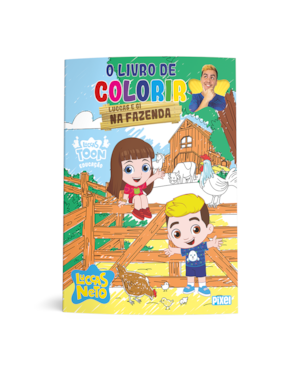 O LIVRO DE COLORIR LUCCAS E GI NA FAZENDA