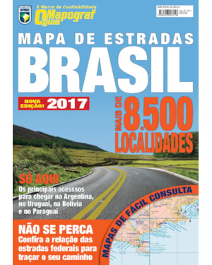 O MAPOGRAF GUIA - MAPA DE ESTRADAS BRASIL 2017