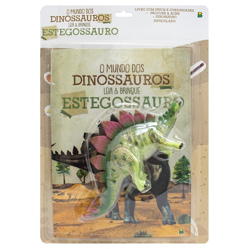 O MUNDO DOS DINOSSAUROS - LEIA & BRINQUE - ESTEGOSSAURO
