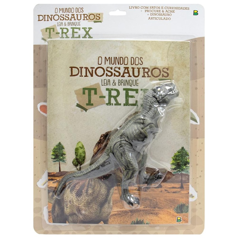 O MUNDO DOS DINOSSAUROS - LEIA & BRINQUE: T-REX